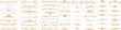 © arraygraphic1 - Set of refined golden dividers with elegant flourishes and ornamental line details. Vintage decorative border collection featuring minimal separators and artistic filigree accents for wedding