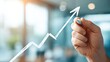 © Alina - Hand drawing upward trend in business growth