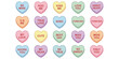 © Rasel - Assortment of Heart- Shaped Conversation Candies with Romantic Messages candy conversation hearts