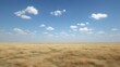 © Plaifah - Expansive Grassland Under Blue Sky with Fluffy Clouds in a Serene Landscape Ideal for Nature, Travel, and Outdoor Themes