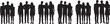 © boldvects - Community and Friendship Silhouettes – Group of People Standing Together