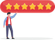 © Robin - customer feedback assessment concept, online rating landing page