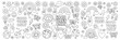 © GStock - Retro Groovy Aesthetic Doodle Set Peace Sign Rainbow Flower Butterfly Good Vibes Only Coloring Page