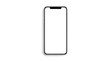 © MasumBDIA - A sleek and modern smartphone with a blank white screen and black frame design
