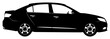 © Guli Studio - a black silhouette of a car on a , black, car, silhouette, small, against transparent background