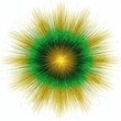 © vlntn - Vibrant Starburst Pattern with Green and Gold