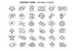 © AS LUC - Chatbot and Artificial Intelligence Line Icon Set Editable Stroke AI Assistant Bot Technology Outline Vector Icons