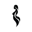 © Jarmila - Elegant abstract illustration of a female profile silhouette in black and white, suitable for beauty, fashion, wellness and luxury branding