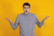 © carballo - isolated young man with a questioning expression