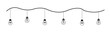 © Qamar Zaman - Hanging Light Bulb String Illustration on White Background