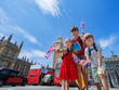© Sergey Novikov - Cute three kids students portrait in the heart of London, UK