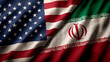 © FH Media Design - us flag waving next to iranian flag. relations usa iran