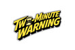 © Thumbs - Two-Minute Warning text with hourglass icon and black shadow