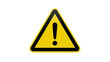 © MdSumon - Warning sign with exclamation mark isolated on transparent background