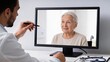 © Jordan - Doctor conducting virtual consultation with elderly patient
