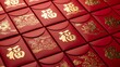 © M.Rivalsyah - Red envelopes with gold Chinese New Year designs