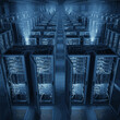 © al - Create a realistic Server racks in server room data center - Cloud Computing, Artificial Intelligence, Database Concept vector art.