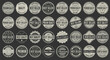 © Jamshadul - Collection of vintage style badges and labels with quality and best seller text