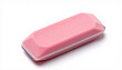 © MuhammadHaris - Bright pink rubber eraser on clean white background, essential for school and office error correction