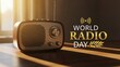© Ink & Ideas - Celebrate world radio day with this vintage radio on a wooden surface