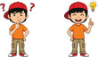© sahajahan - Boy thinking confused then having bright idea concept flat vector illustration for problem solving education design