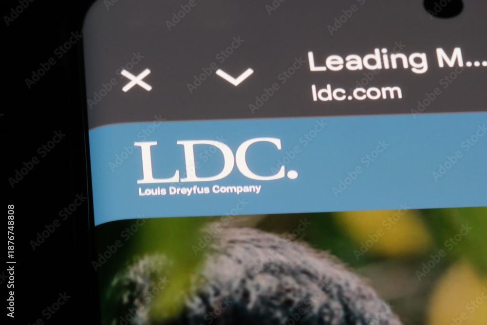 Shanghai,China-Jan.14th 2026: LDC Louis Dreyfus Company brand logo on ...