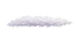 © Irina - Fluffy white fur strip PNG isolated on transparent background, soft faux fur element for fashion and decorative design projects