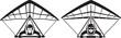 © MD - Two hang gliders on white background sport