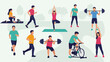 © al - People Exercising and Staying Active Together.