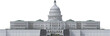© Mathias Weil - 3D Render of the U.S. Capitol Front View – Architectural Cutout