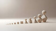 © PixelOriel - Geometric shapes in increasing size symbolizing growth progression and development stages