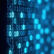 © Mdtahsin01 - Blue binary code data stream grid pattern