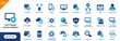 © icon - Software development icon. Including developer, debugging, programming, backend, source code, full stack development. Solid vector icon set.