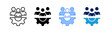 © Anneyra - team icon set multiple style collection