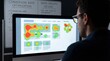 © nurman - UX designer analyzing website heatmap for user behavior research and conversion optimization.