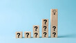 © eko - Navigating challenges with creative solutions, represented by question marks leading to a bright idea, symbolizing innovation and problem-solving prowess.