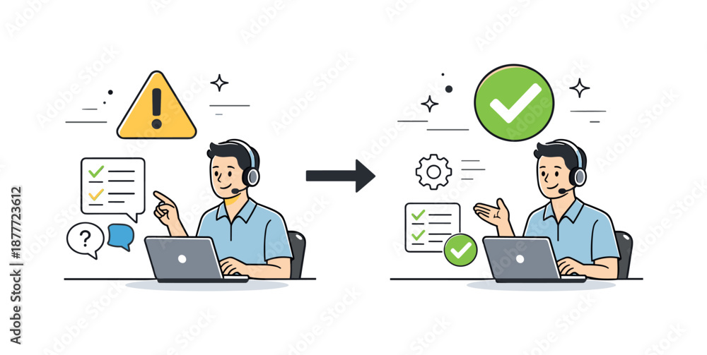 Effortless Issue Resolution. Problem resolution. Support specialist ...