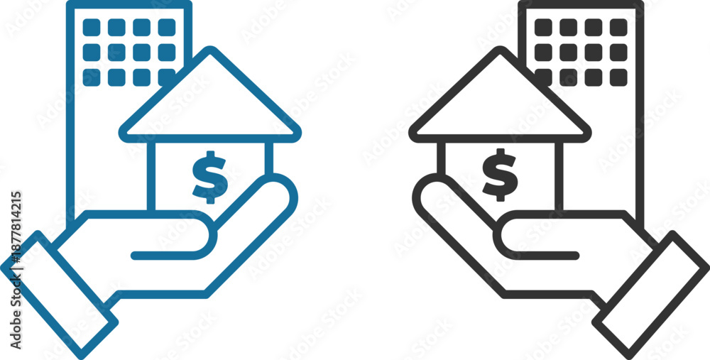 Property File Symbol Real Estate and Property Management Icon set. Home, Housing, Investment ...