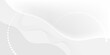 © Sigit - Abstract grey white background poster with dynamic wave technology