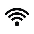 © artificial_azad! - WiFi signal vector silhouette icon isolated on white, wireless internet symbol
