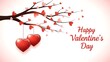 © Shatadal - Valentine's day greeting card with heart shaped ornaments