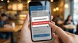 © Creative mind - A person canceling a subscription on their smartphone in a cafe