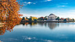 © kosoff - Fall foliage and calm water at Tidal Basin with Jefferson Memorial Washington DC