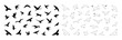 © Tech LAB - silhouettes of birds flying on a png background
