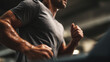 © Dirk - Japanese male runner training on a treadmill in a minimalist gym. Focused indoor cardio and endurance training. Asian athlete on indoor treadmill, modern gym. Asian man healthy lifestyle.