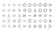 © Boloram - Minimal outline arrow icons mega pack vector illustration