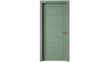 © Sean - Modern sage green interior door PNG isolated on transparent background, contemporary panel door for architecture and design projects