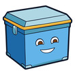 © Ghgs - Blue smiling storage box