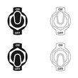 © Zhee-Graphic - toggle switch icon vector illustration isolated on white background.