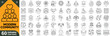 © Kashif - Modern community line editable icons set. Thin vector illustration of people, social network, neighborhood, friendship, family, connection & belonging symbols.